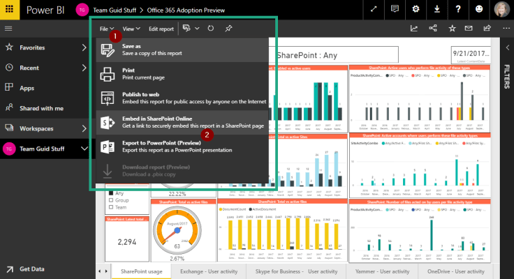 SharePoint Online – Power BI