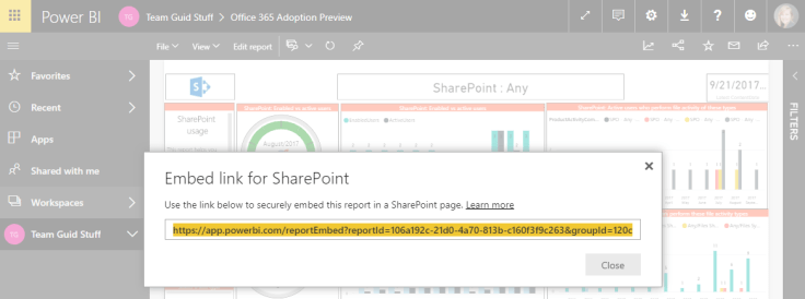 SharePoint Online – Power BI